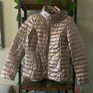 Kate Spade Metallic Down Jacket Size:xs